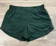 Lululemon Hotty Hot High-Rise Lined Short 4" Legacy Green Women Size 14