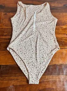 KAVALA Women's XL Floral Print Sleeveless Bodysuit Multicolor Casual