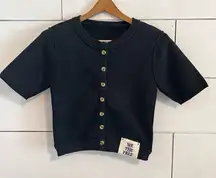 Free People We The Free Short Sleeve Cardigan. Size Small. NWOT