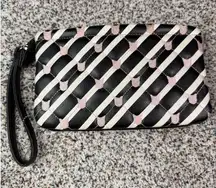 Betsey Johnson Luv Betsey Quilted Kitty Double Pouch Wristlet