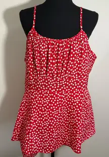 SHEIN Red Ruffled Skorts