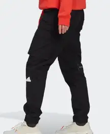 Adidas  Black Nylon Ripstop Cargo Pant Joggers