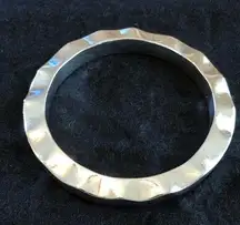 50 grams Solid Silver Scalloped Bangle Bracelet Mexico 925