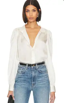 Frame Gillian Blouse Off White Size Medium New with‎ Tags