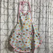 Colorful Cupcake Apron with Pink Accents