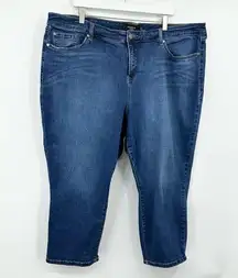 Torrid High Rise Crop Jeans Dark Wash Size 26