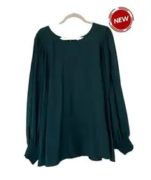 Ava & Viv Green Long Sleeve Women's Blouse Plus Size 3X NWT | 9-5