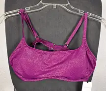 Shade & Shore Women's Sparkling Magenta Bikini top