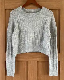 Cotton On Grey Knit Crewneck Pullover Long Sleeve Sweater Women’s size Small​