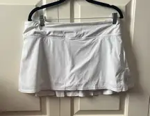 Lululemon White Athletic Skirt