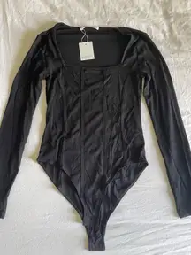Black Corset Bodysuit
