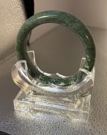 Green Jade Stone Bangle Bracelet