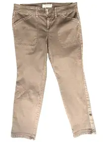 Torrid Women First At Fit 2-Button 5-Design Pockets Brown Jeans Sz 14 Causal‎