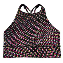Lululemon Women’s 6 High Rise Energy‎ Bra SeaWheeze Special Edition Pink Green