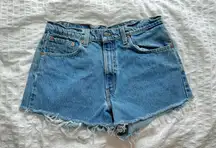 Levi’s Vintage 550 Distressed Denim Shorts