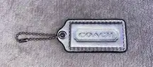 Coach Vintage  silver Keychain hangtag