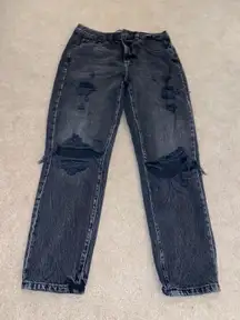 black wash jeans