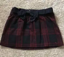 mini skirt with belt, size 2