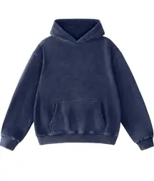 Navy Acid Wash Amazon hoodie