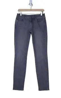 Loft Womens 2 Curvy Skinny Staple Grey Wash Jeans