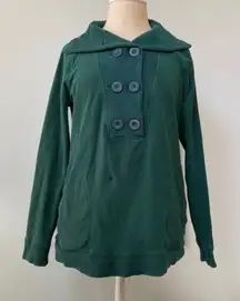 Banana Republic Button Cowl Neck Sweatshirt