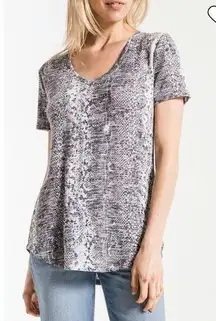 Z supply Snakeskin print vneck NWT