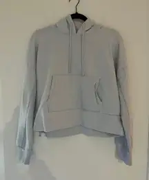 Light Blue Cropped Hoodie 