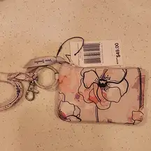 NWT VERA BRADLEY ~ "Anemone Watercolor" ~ Zip ID Case & Lanyard Set.