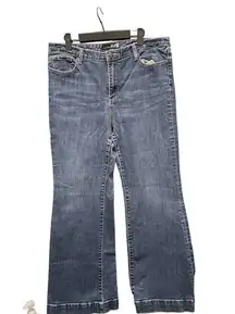 SEVEN7 MEDIUM WASH FLARE JEANS