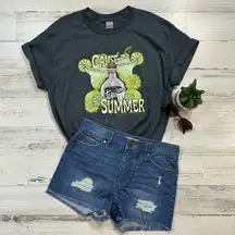 Tequila Summer Somewhere X-Large T-Shirt Short Sleeve Dark Gray Heathered