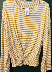 Mustard Stripe top