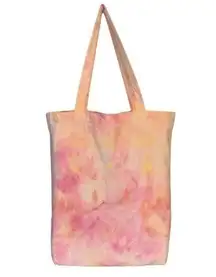 Tie Dye Tote Bag Large Oversized reusable sustainable Shopping pink yellow