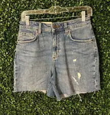 Wrangler High Rise Cut Off Retro Shorts Size 27 NWT