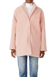 Opening Ceremony Pink Pearl Faux Fur Coat - FLAW