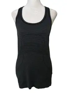 Lululemon gray and black striped Swiftly Tech tank top size 6