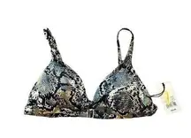 Shade & Shore  Animal Print NWT Size Medium Bikini Top