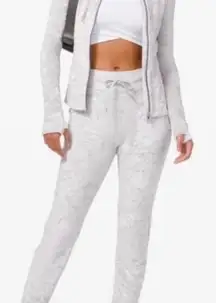 Lululemon ready to crush velvet jogger pants chrome silver high waist size 10