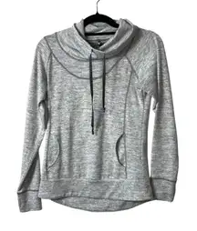 Kuhl lea‎ gray cowl neck sweatshirt front pocket women’s size small