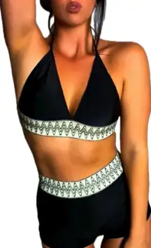 Boutique Black & Cream, Boho Abstract, Bikini Set