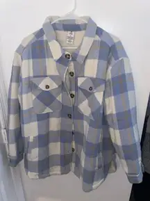 Plaid shirt jacket