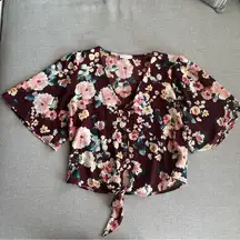 Socialite Maroon Floral top