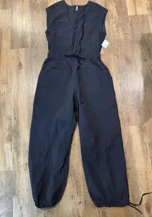 NWT Free People Fly By Night Jumpsuit Black MEDIUM
