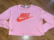 Nike long sleeve cropped shirt