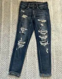 American Eagle Super Stretch Hi-Rise Jegging Cropped Jeans sz 6