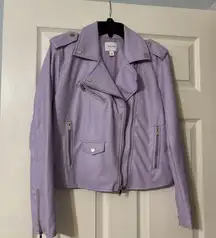 Purple Nine West leather jacket
