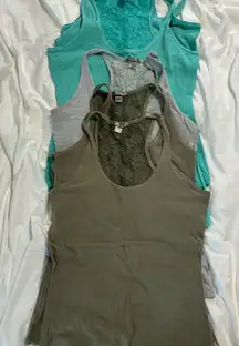 Elegant Women's Tank Tops - Teal, Gray, and Olive