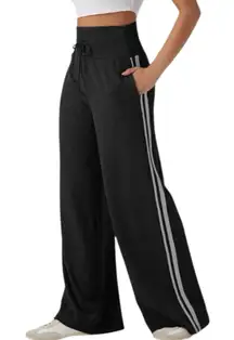 NWOT Halara Ribbed High Waisted Tummy Control Wide Leg Sweatpants Women’s XL