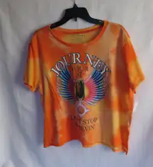 Journey Crop Tie-Dye Tour 81 Don't Stop Believin