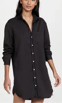 Frank & Eileen Mary Classic Shirt Dress Black Button Up Long Sleeve Size S