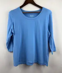 Women’s D&Co XL Cornflower Blue Long Sleeve Shirt